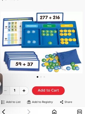 Lakeshore Hands-On Addition Regrouping Kit